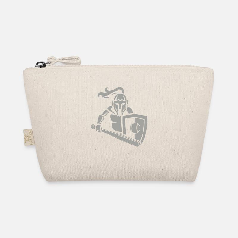 Mittelalterlicher Ritter Baseball - Bio-Täschchen - Natur