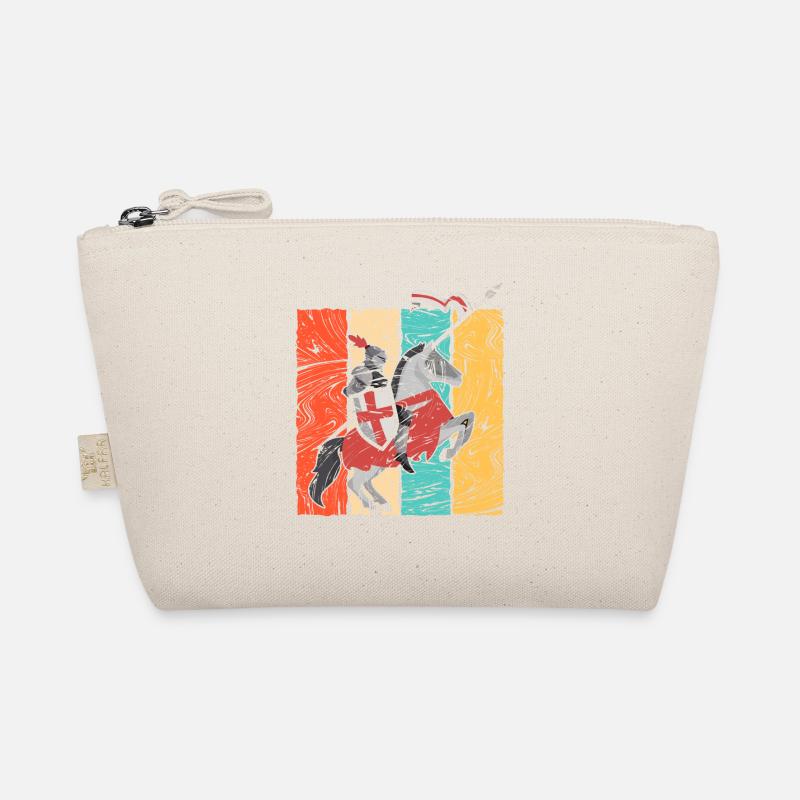 Mittelalterlicher Ritter Retro Reiten Bio-Täschchen
