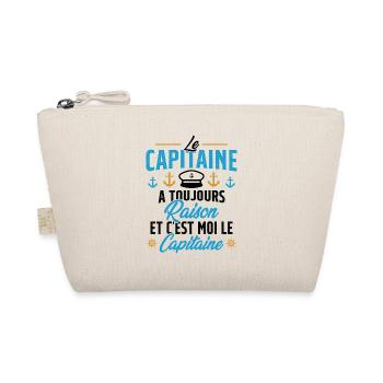 Le Capitaine A Toujours Raison C'est Moi Capitaine - Trousse biologique - nature - Devant