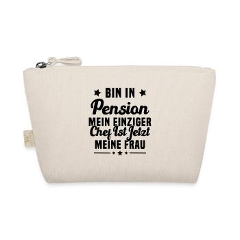Cadeau retraité Mon seul patron c'est ma femme - Trousse biologique - nature - Devant