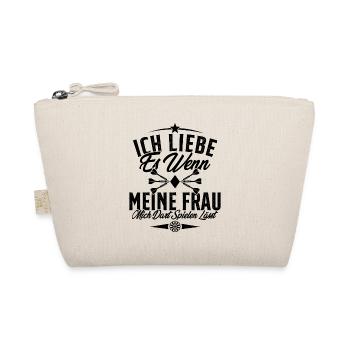 Dart Trikot Darts Geschenk Dartspieler Zubehör Fun - Bio-Täschchen - Natur - Vorne
