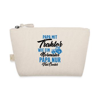 Papa nit tractor like a normal - Organic Pouch - nature - Front