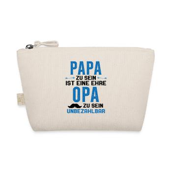 être papa est un honneur être papy n'a pas de prix - Trousse biologique - nature - Devant