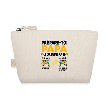 Futur Papa Gamer Cadeau Annonce Grossesse Père - Trousse biologique - nature - Devant