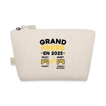 Futur Grand Frère Cadeau Annonce Grossesse 2025 - Trousse biologique - nature - Devant