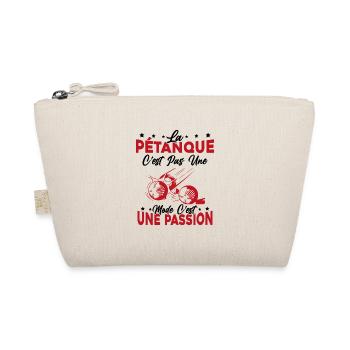 la pétanque Est Une Passion Cadeau - Trousse biologique - nature - Devant