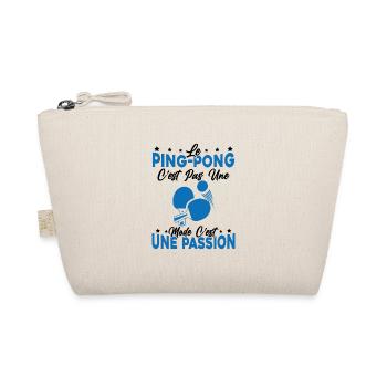 le Pingpong Est Une Passion idée cadeau - Trousse biologique - nature - Devant