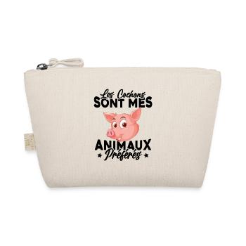 Les cochons sont mes animaux préféré Humour Cadeau - Trousse biologique - nature - Devant