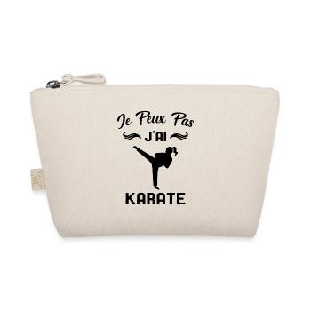 J'peux Pas j'ai Karate Cadeau Femme - Trousse biologique - nature - Devant