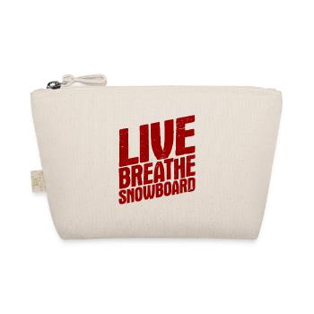 Snowboard Spruch für Snowboarder - Bio-Täschchen - Natur - Vorne