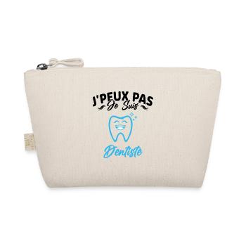 J'peux pas je suis Dentiste Cadeau Originale - Trousse biologique - nature - Devant
