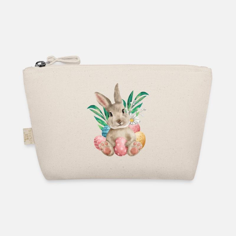 Watercolour Easter and Eggs Organic Pouch