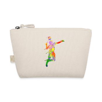 Badminton Scherenschnitt Squash - Bio-Täschchen - Natur - Vorne