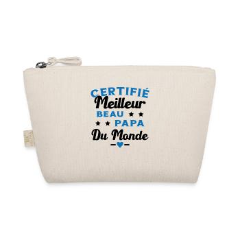 Certifié Meilleur Beau Papa Du Monde Homme Cadeau - Trousse biologique - nature - Devant