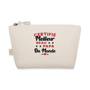 Certifié Meilleur Beau Papa Du Monde Homme Cadeau - Trousse biologique - nature - Devant