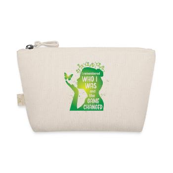 Green butterfly for mental health - Organic Pouch - nature - Front