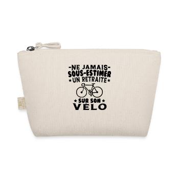 Un Retraité Sur Son Vélo Humour Retraite Cycliste - Trousse biologique - nature - Devant