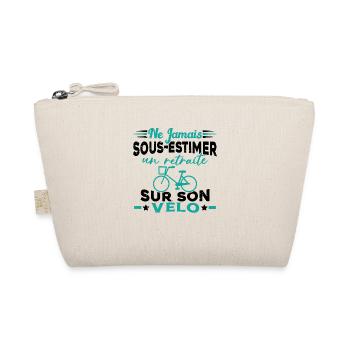Un Retraité Sur Son Vélo Humour Retraite Cycliste - Trousse biologique - nature - Devant