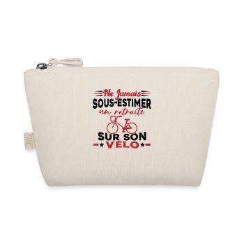 Un Retraité Sur Son Vélo Humour Retraite Cycliste - Trousse biologique - nature - Devant