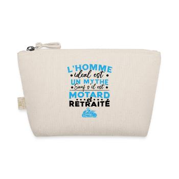 Motard Et Retraité Cadeau Homme Humour - Trousse biologique - nature - Devant