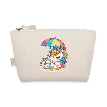 Cute unicorn for kids - Summer Edition - Organic Pouch - nature - Front