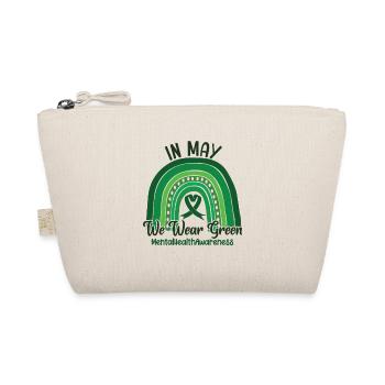 In May We Wear Green Mental Health - Organic Pouch - nature - Front