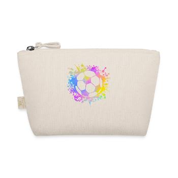 Fußball Ball Aquarell Trainer Fußball - Bio-Täschchen - Natur - Vorne