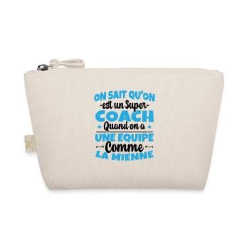 On Sait Qu'on est un Super Coach Cadeau Entraineur - Trousse biologique - nature - Devant