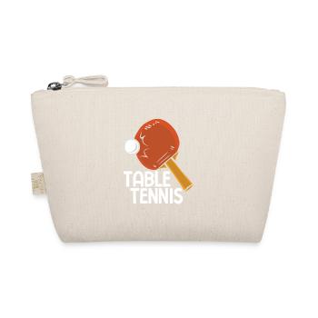 Tischtennisspieler Spruch Für Tischtennis - Bio-Täschchen - Natur - Vorne