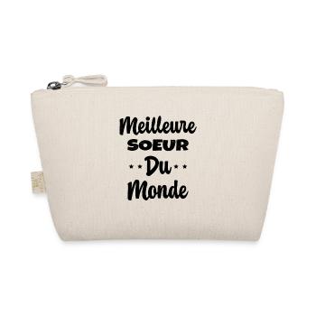 Meilleure Soeur Du Monde Humour Cadeau - Trousse biologique - nature - Devant