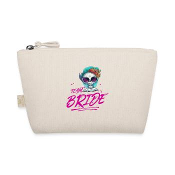 Team Bride Wedding Skeleton - Organic Pouch - nature - Front