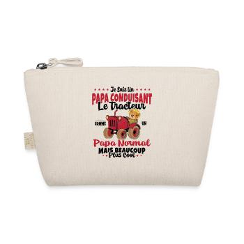 Papa Conduisant Le Tracteur Père Agriculteur Cool - Trousse biologique - nature - Devant