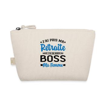 Nouveau Boss Ma Femme Humour Cadeau Retraite - Trousse biologique - nature - Devant
