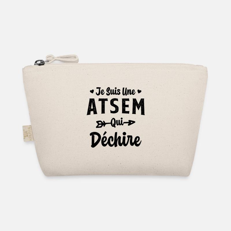 Je suis une ATSEM qui déchire Idée Cadeau Atsem Trousse biologique