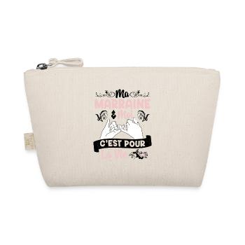 Ma Marraine & Filleule Cadeau Fille Amour - Trousse biologique - nature - Devant