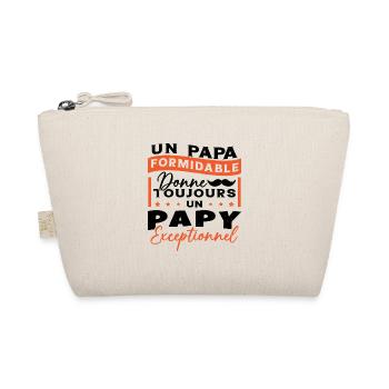 Papa Formidable Donne Toujours Papy Exceptionnel - Trousse biologique - nature - Devant