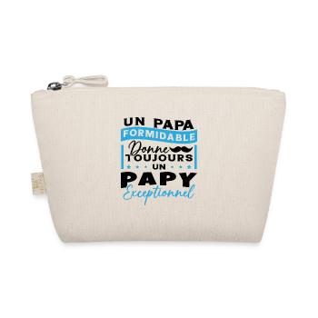Papa Formidable Donne Toujours Papy Exceptionnel - Trousse biologique - nature - Devant