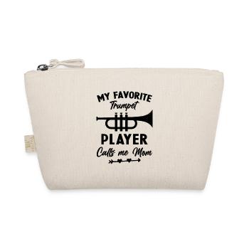 Woman my favorite trumpeter calls me mom - Organic Pouch - nature - Front