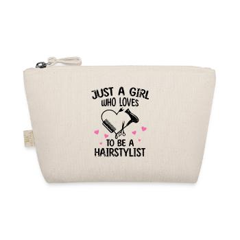 Femme Juste Une Fille Qui Aime Être Coiffeuse - Trousse biologique - nature - Devant