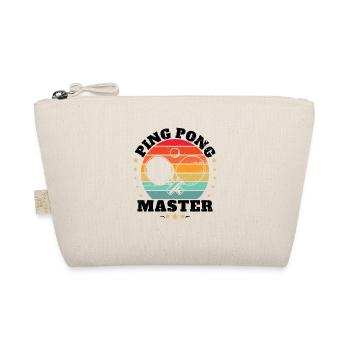 Meister des Tischtennis-Geschenks Sporttrainer - Bio-Täschchen - Natur - Vorne
