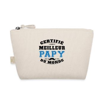 Certifié meilleur Papy du Monde Cadeau Papy - Trousse biologique - nature - Devant