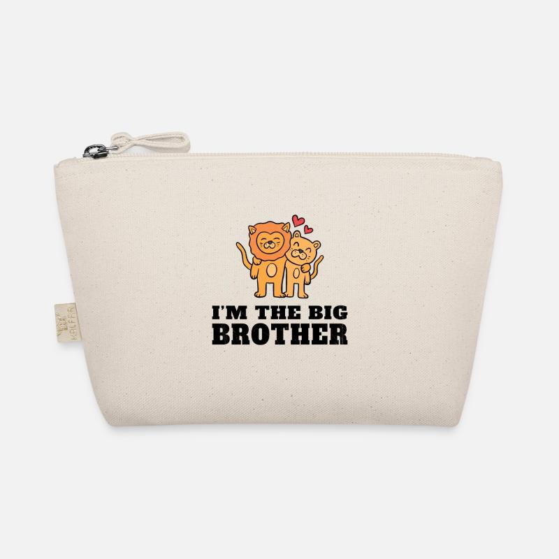 Ich bin der große Bruder - der zukünftige große Bruder - Bio-Täschchen - Natur