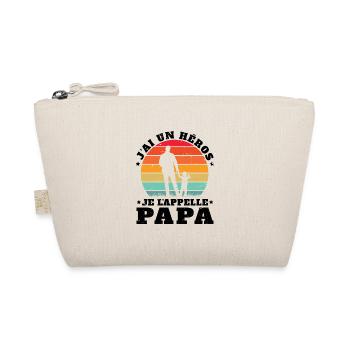 J'ai Un Héros Je L'appelle Papa Cadeau Pére - Trousse biologique - nature - Devant