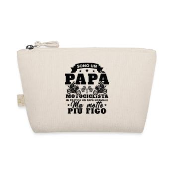Un père motard et un père normal plus cool - Trousse biologique - nature - Devant
