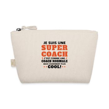 Une Super Coach Idée Femme Cadeau Humour - Trousse biologique - nature - Devant