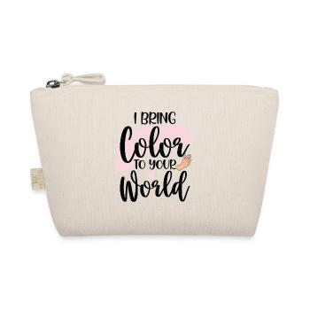 Ich Bringe Farbe In Deine Welt Nail Tech - Bio-Täschchen - Natur - Vorne