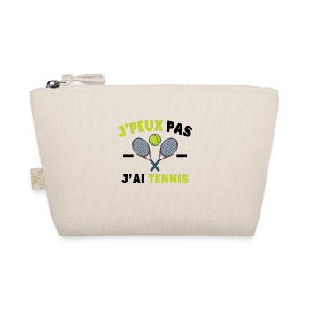 J'Peux Pas J'Ai Tennis Sport Cadeau Humoristique - Trousse biologique - nature - Devant