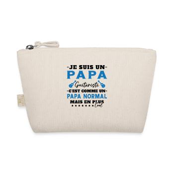Papa guitariste comme un papa normal plus cool - Trousse biologique - nature - Devant