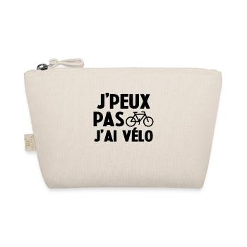 Je Peux Pas J'ai Vélo Humour Cadeau Cycliste - Trousse biologique - nature - Devant