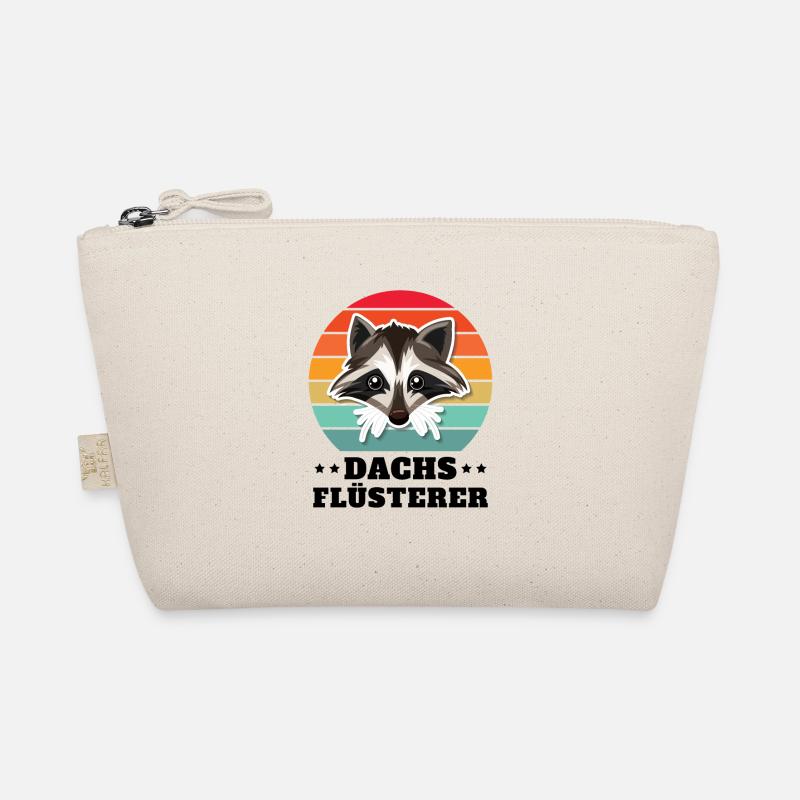 Dachs Flüsterer Retro Geschenk Bio-Täschchen